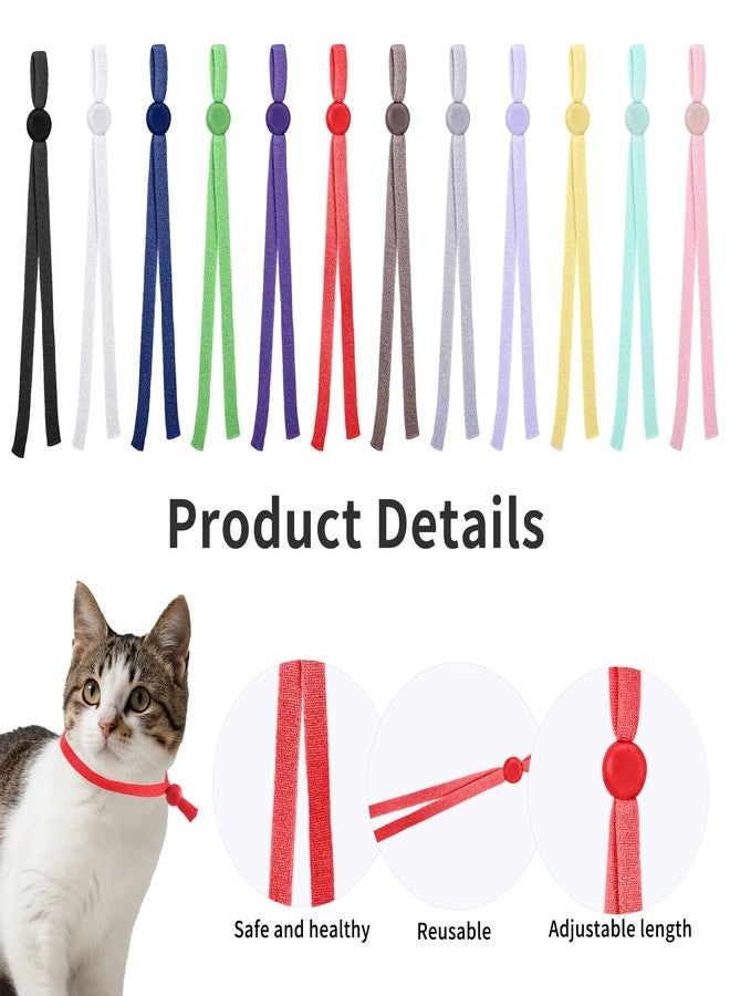 Aysatogc 60PCS Stretchy Whelping Collars for Litter, Elastic Puppy Litter Collars Colored Whelping Identification Bands Adjustable Identification Loops for Newborn Puppies and Kittens 12 Colors (Small-3 Inch) - Image 3